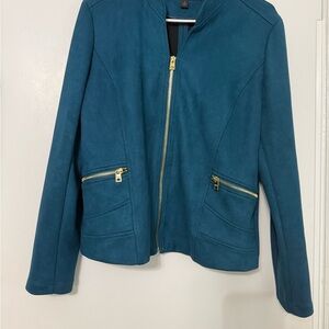 Marc New York Faux Suede Teal Jacket